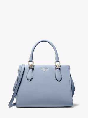 Bolso satchel Marilyn mediano de piel saffiano in AZUL P&Aacute;LIDO | Michael Kors