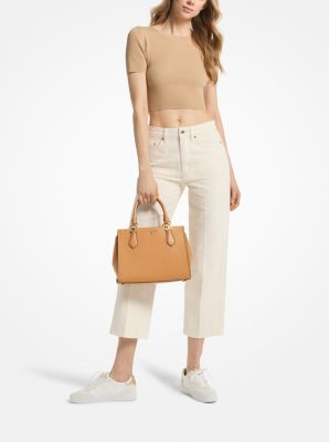 Henkeltasche Marilyn Medium aus Saffianleder in GRAU MED FAD | Michael Kors