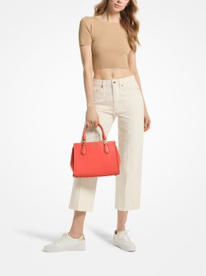 Bolso satchel Marilyn mediano de piel saffiano