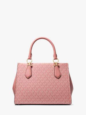 Marilyn Medium Logo Stripe Satchel