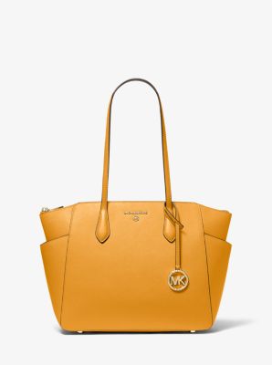 Marilyn Medium Saffiano Leather Tote Bag in MARIGOLD | Michael Kors