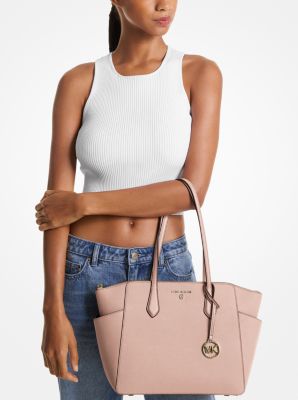 Cabas Marilyn de taille moyenne en cuir saffiano image number 2