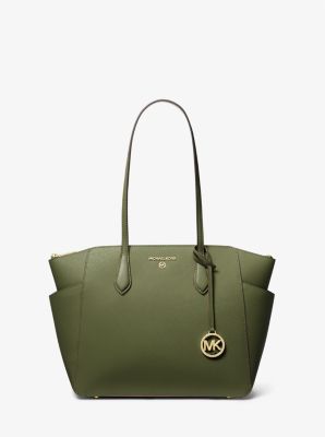 Sac fourre-tout Marilyn de taille moyenne en cuir Saffiano