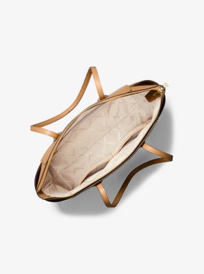 Marilyn Medium Saffiano Leather Tote Bag in PALE PEANUT | Michael Kors