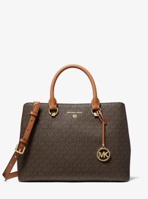 Yara large logo discount satchel