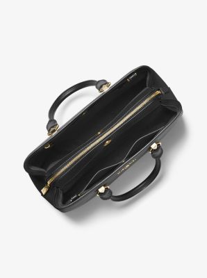 Michael Kors Edith Large Saffiano Leather Satchel Shoulder Handbag