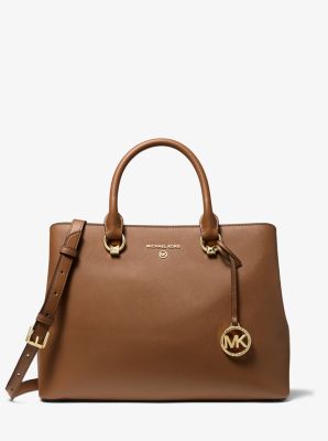 Michael kors large saffiano sale leather satchel