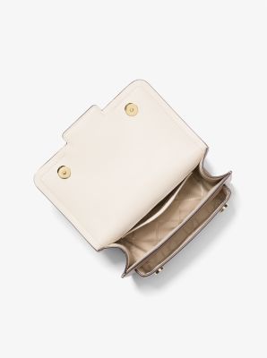 Heather Large Color-Block Leather Shoulder Bag in SFP/LTCR/FWN | Michael Kors