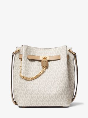 Michael Kors Hamilton Large Logo Tote - Vanilla