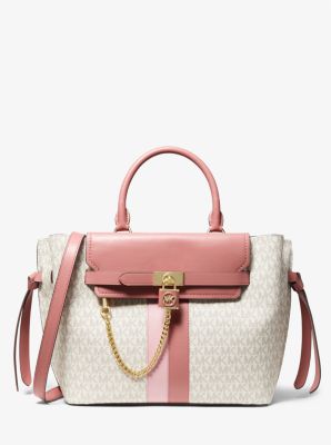 Hamilton Legacy Large Logo Stripe Belted Satchel image number 0