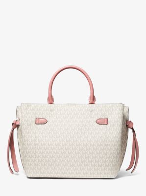 Hamilton Legacy Large Logo Stripe Belted Satchel image number 3