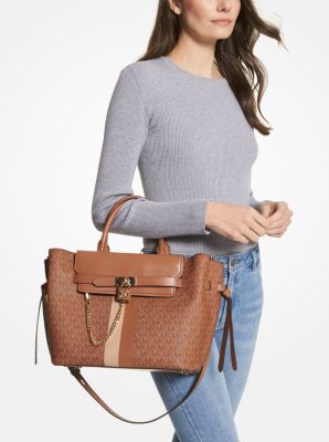 MICHAEL Michael Kors Hamilton Legacy Large Belted Woven Satchel