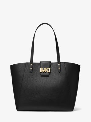 Karlie Large Pebbled Leather Tote Bag