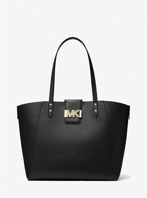 Shop Karlie Large Pebbled Leather Tote Bag from Michael Kors on Openhaus