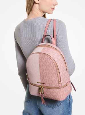 Rhea Medium Two-Tone Logo Backpack