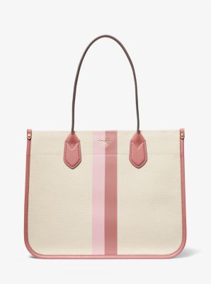 Heidi Large Stripe Canvas Tote Bag