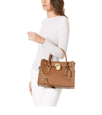 Michael Kors Hamilton Medium Satchel Crossbody Bag