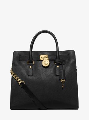 Michael Kors Hamilton Large Saffiano Leather Tote Handbag