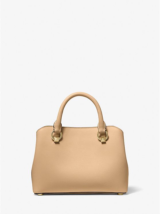 Edith Small Saffiano Leather Satchel image number 3