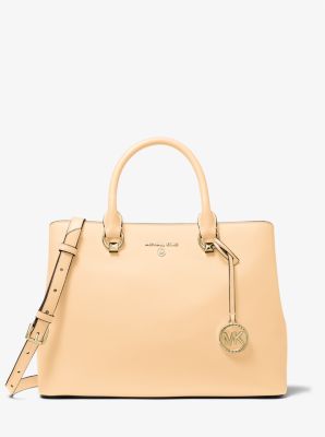 Edith Large Saffiano Leather Satchel