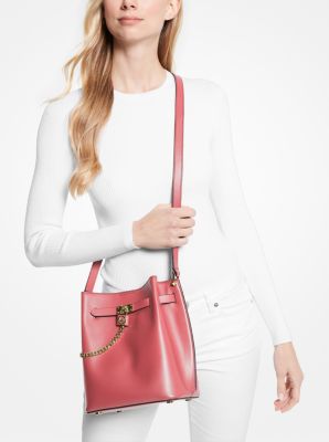 MICHAEL Michael Kors Red Saffiano Leather Mini Hamilton Crossbody Bag  MICHAEL Michael Kors | The Luxury Closet