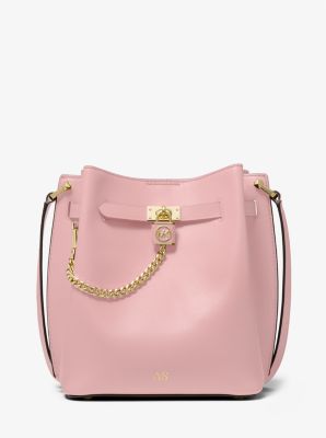 Hamilton Legacy Medium Leather Messenger Bag in SMOKEY ROSE - Sale