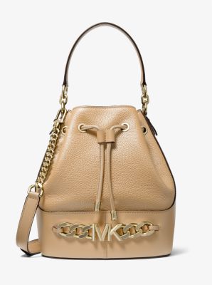 Michael kors benning large scalloped leather best sale satchel