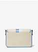 Bradshaw Medium Striped Canvas and Faux Leather Messenger Bag image number 3
