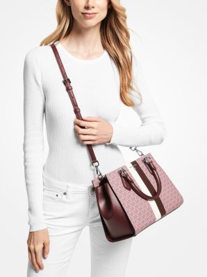 Marilyn Medium Logo Stripe Satchel | Michael Kors [US]