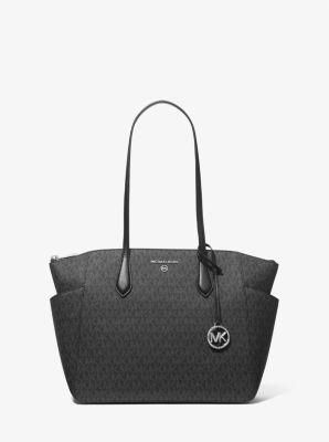 Michaelkors Marilyn Medium Logo Tote Bag,BLACK