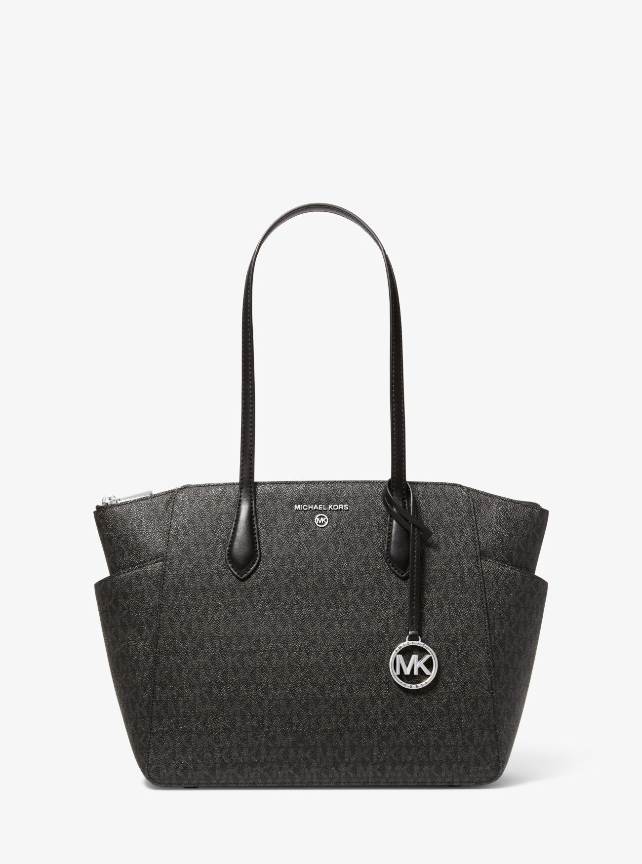MK Marilyn Medium Logo Tote Bag - Black - Michael Kors