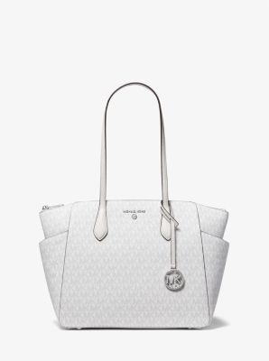 Buy Michael Kors Marilyn Medium Logo Tote Bag, Off-White Color Women