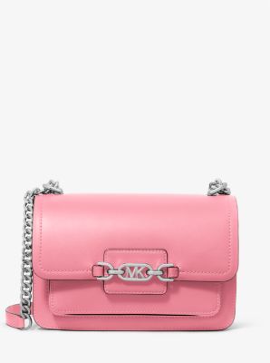 Michael Kors Handbag Maisie Medium Pebbled Leather Coffee Pink 31 (J561) -  KDB Deals