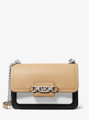 Heather Large Color-Block Leather Shoulder Bag | Michael Kors