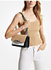 Heather Large Color-Block Leather Shoulder Bag image number 3