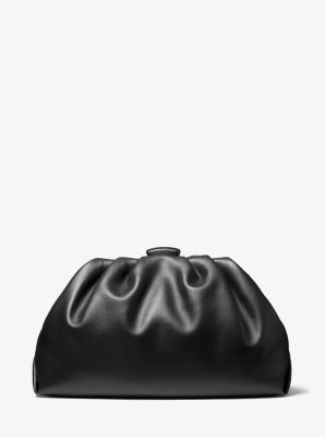 Michael Kors Large Nola Slouchy Leather Clutch Bag - Farfetch