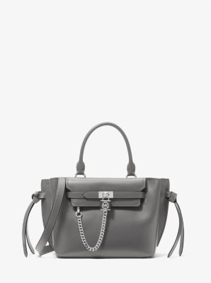 Michael Kors Hamilton Legacy Small Logo Belted Satchel For Women (Brown, FS)