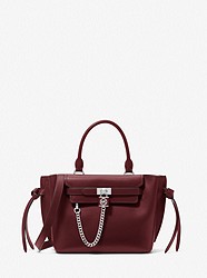 Hamilton Legacy Small Leather Belted Satchel - MERLOT - 30S2S9HS0L