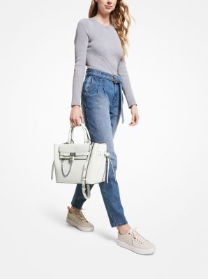 Hamilton Legacy Large Leather Belted Satchel | Michael Kors Canada