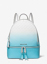Rhea Medium Ombré Logo Backpack - OCEAN BLUE - 30S2SEZB2B