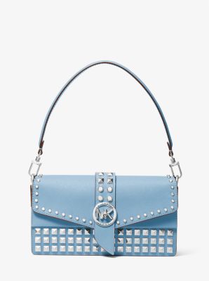 Michael Kors Greenwich Medium Studded Leather Convertible Shoulder