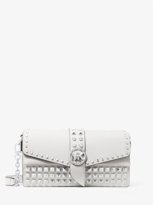 【MK ブティック】GREENWICH オシャレ♪レザー ショルダーバッグ Greenwich Small Saffiano Leather Crossbody Bag | Michael