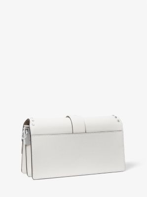 Greenwich Medium Studded Saffiano Leather Shoulder Bag