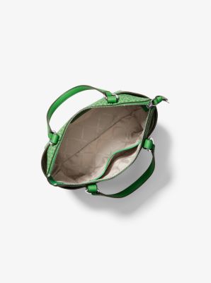 Sullivan Small Logo Top-Zip Tote Bag in PALM GREEN | Michael Kors