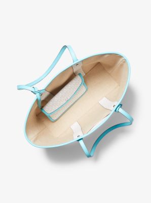 Eva Large Logo Stripe Tote Bag