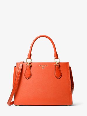 Marilyn Medium Saffiano Leather Satchel Michael Kors [NZ]