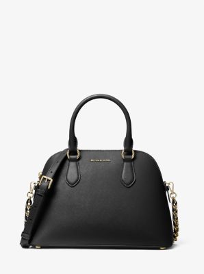 Veronica Medium Saffiano Leather Dome Satchel