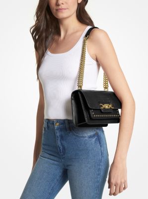 Heather Large Leather Shoulder Bag