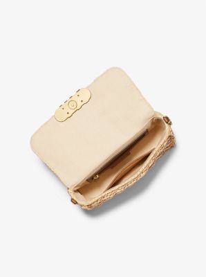 Michael kors straw crossbody on sale bag