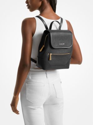 Harrison Medium Saffiano Leather Backpack | Michael Kors